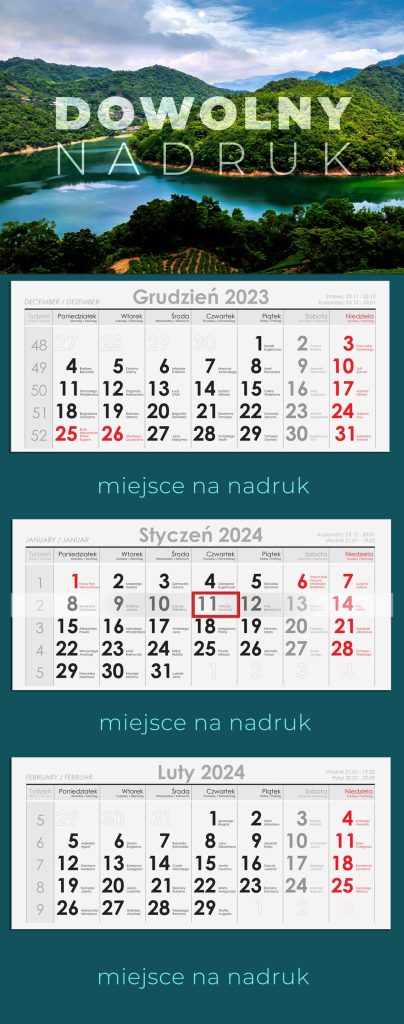 Kalendarz trójdzielny